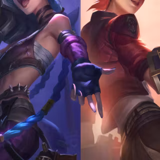 Vi and Jinx wallpaper