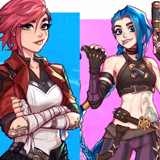 Vi and Jinx wallpaper