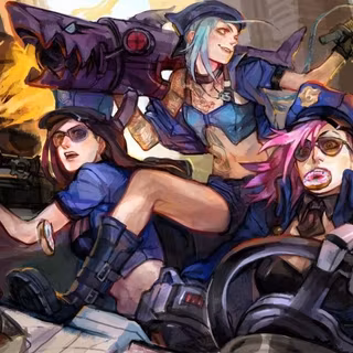 Vi and Jinx wallpaper