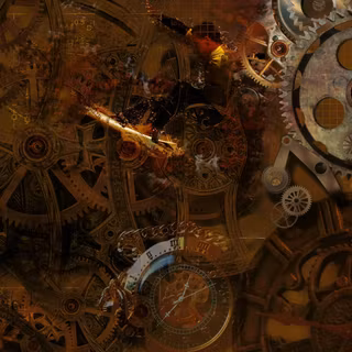 Clock gears wallpaper