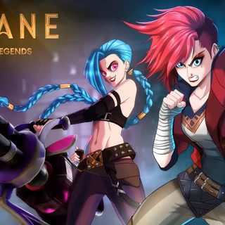 Vi and Jinx wallpaper