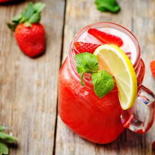 Strawberry acai lemonade wallpaper