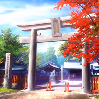 Japan red tree anime wallpaper