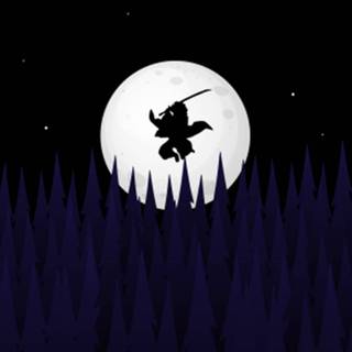 Minimalist samurai wallpaper