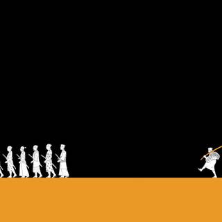 Minimalist samurai wallpaper