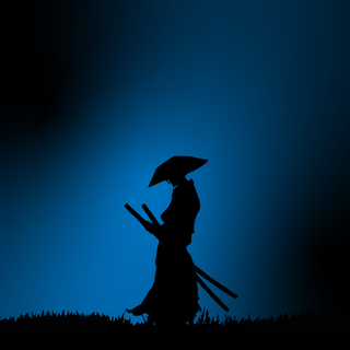 Minimalist samurai wallpaper