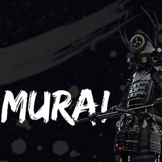 Minimalist samurai wallpaper