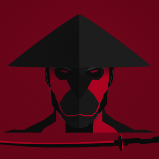 Minimalist samurai wallpaper
