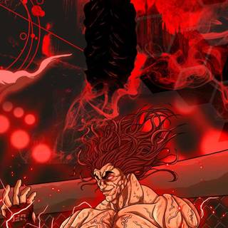 Yujiro Hanma 4k iPhone wallpaper