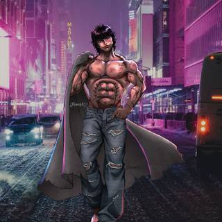 Yujiro Hanma 4k iPhone wallpaper