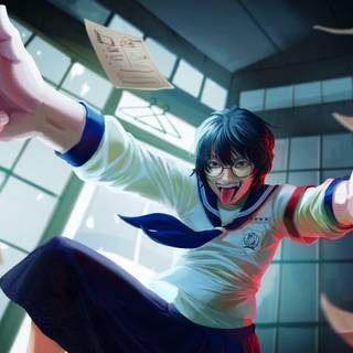 Atarashii Gakko computer wallpaper