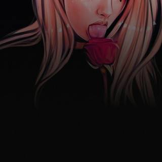 Beautiful evil girl phone wallpaper