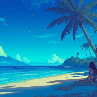 Summer minimalist laptop wallpaper