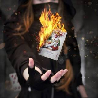 Beautiful evil girl phone wallpaper