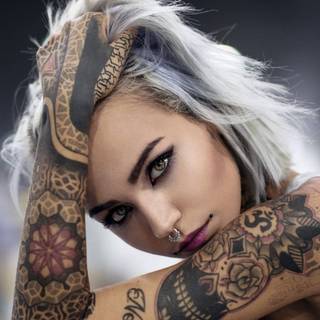 Tattoo woman wallpaper