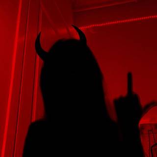 Beautiful evil girl phone wallpaper