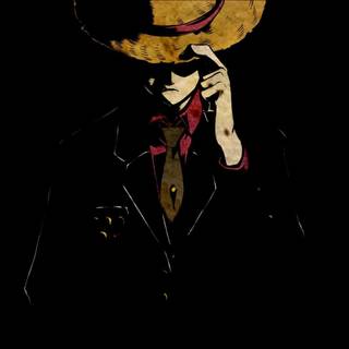 Anime Luffy black wallpaper