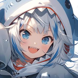 Shark girl anime wallpaper