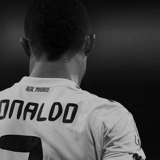 Cristiano Ronaldo black and white wallpaper