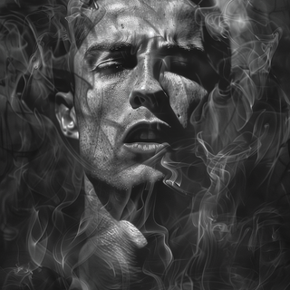 Cristiano Ronaldo black and white wallpaper