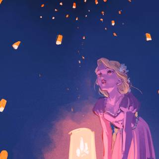 4k Tangled wallpaper