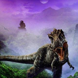 Scary dinosaur desktop wallpaper