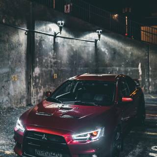 Mitsubishi Evo 4k wallpaper