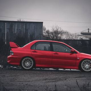 Mitsubishi Evo 4k wallpaper