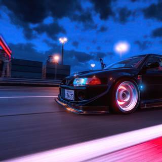 Mitsubishi Evo 4k wallpaper