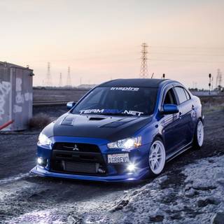 Mitsubishi Evo 4k wallpaper