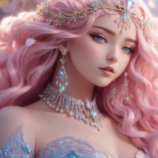 Pink girl 4k wallpaper