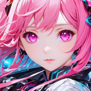 Pink girl 4k wallpaper