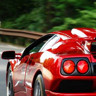 Red car phone wallpaper