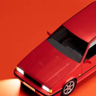 Red car phone wallpaper