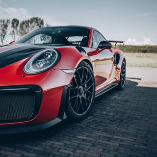 Red car phone wallpaper