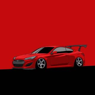 Red car phone wallpaper