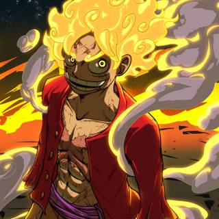 Luffy Gear 5 4k HD wallpaper