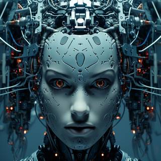 Sci-fi robot wallpaper