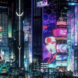 Cyberpunk anime iPhone wallpaper