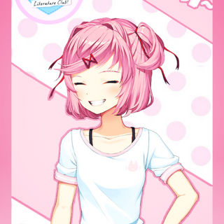 Natsuki DDLC phone wallpaper