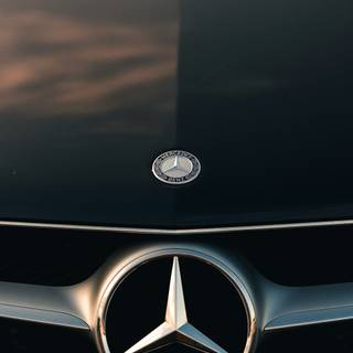 Mercedes logo phone wallpaper