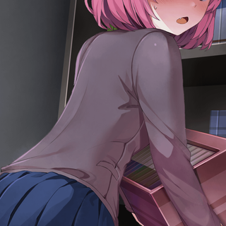 Natsuki DDLC phone wallpaper