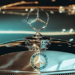 Mercedes logo phone wallpaper