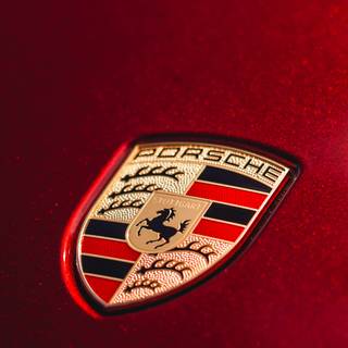 Porsche logo phone wallpaper