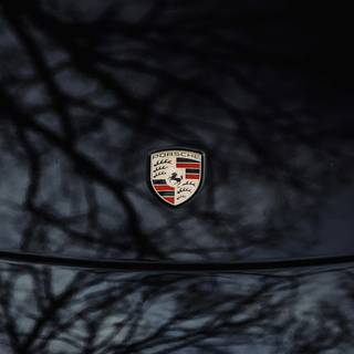 Porsche logo phone wallpaper