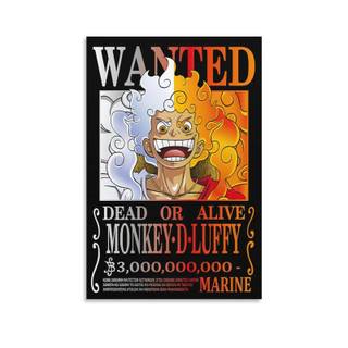 Luffy Gear 5 wanted poster wallpaper