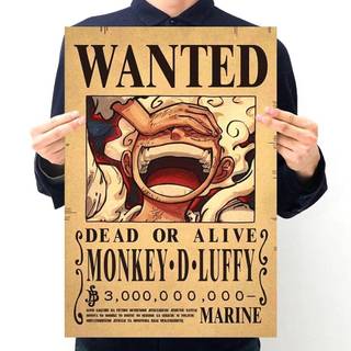 Luffy Gear 5 wanted poster wallpaper