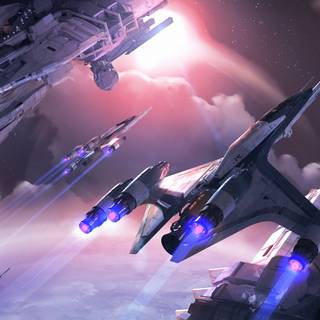 Space Fleet wallpaper