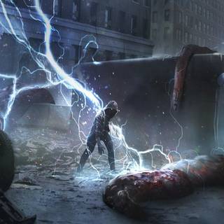 Lightning man wallpaper