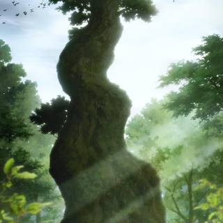 Attack On Titan tree wallpaper